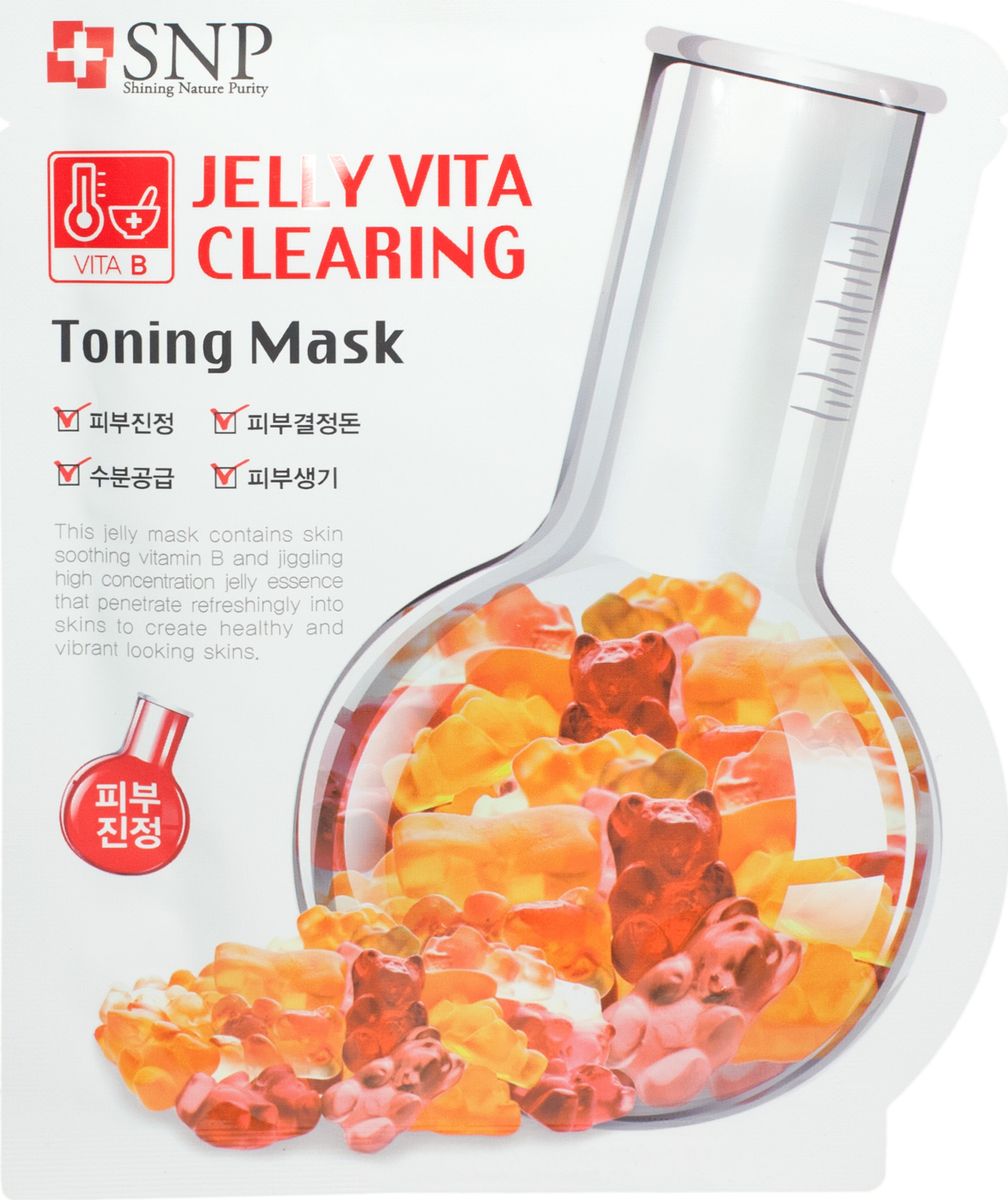 SNP Jelly Vita Clearing Toning Mask Маска для лица с витамином В, 30 мл