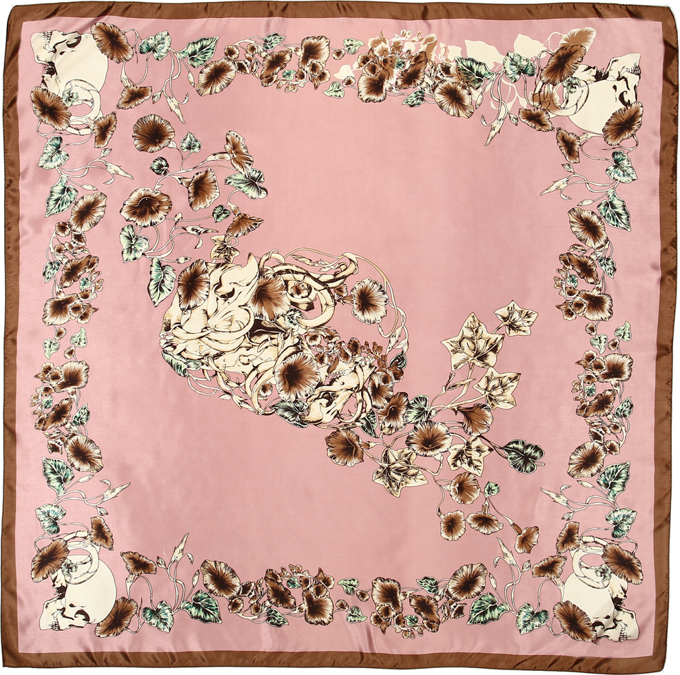 Платок женский Модные истории, цвет: розовый. 23/0578/117. Размер 90 см x 90 см