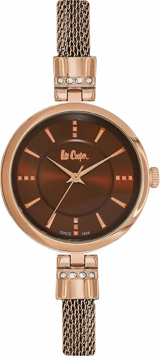 Часы наручные женские Lee Cooper, цвет: коричневый. LC06363.440