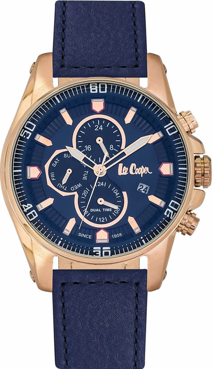Часы наручные мужские Lee Cooper, цвет: синий. LC06446.499