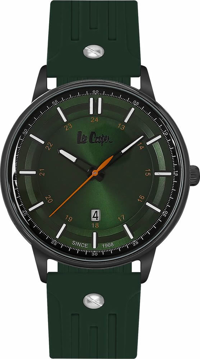 Часы наручные мужские Lee Cooper, цвет: зеленый. LC06448.675