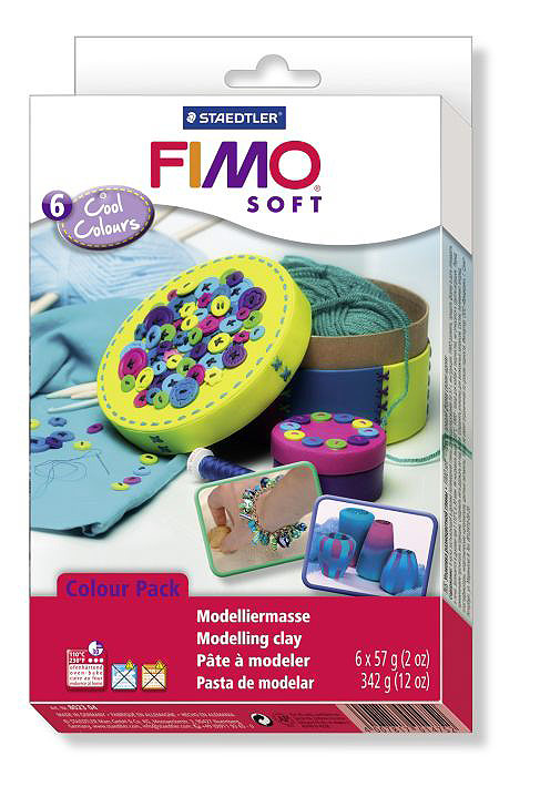 Fimo Soft Набор полимерной глины Холодные цвета