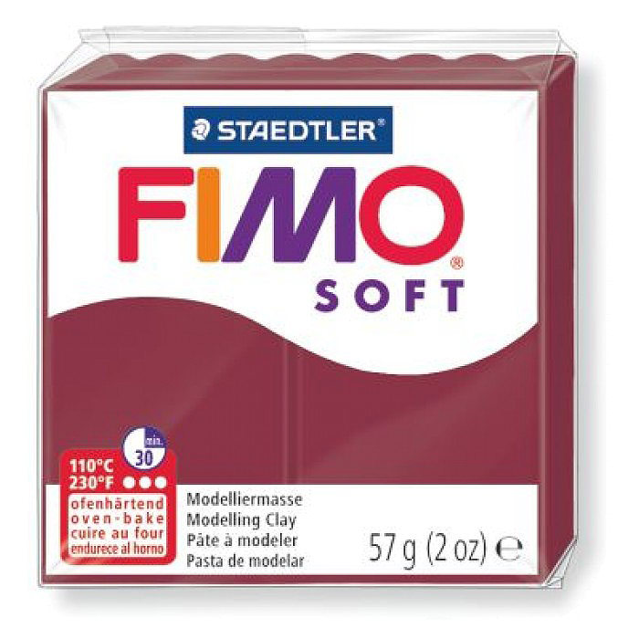 Fimo Soft Глина полимерная цвет мерло