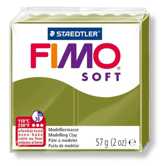 Fimo Soft Глина полимерная цвет оливковый
