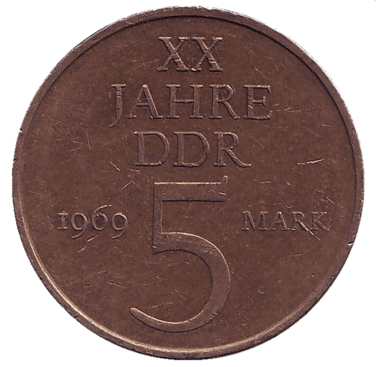 Монета номиналом 5 марок. 