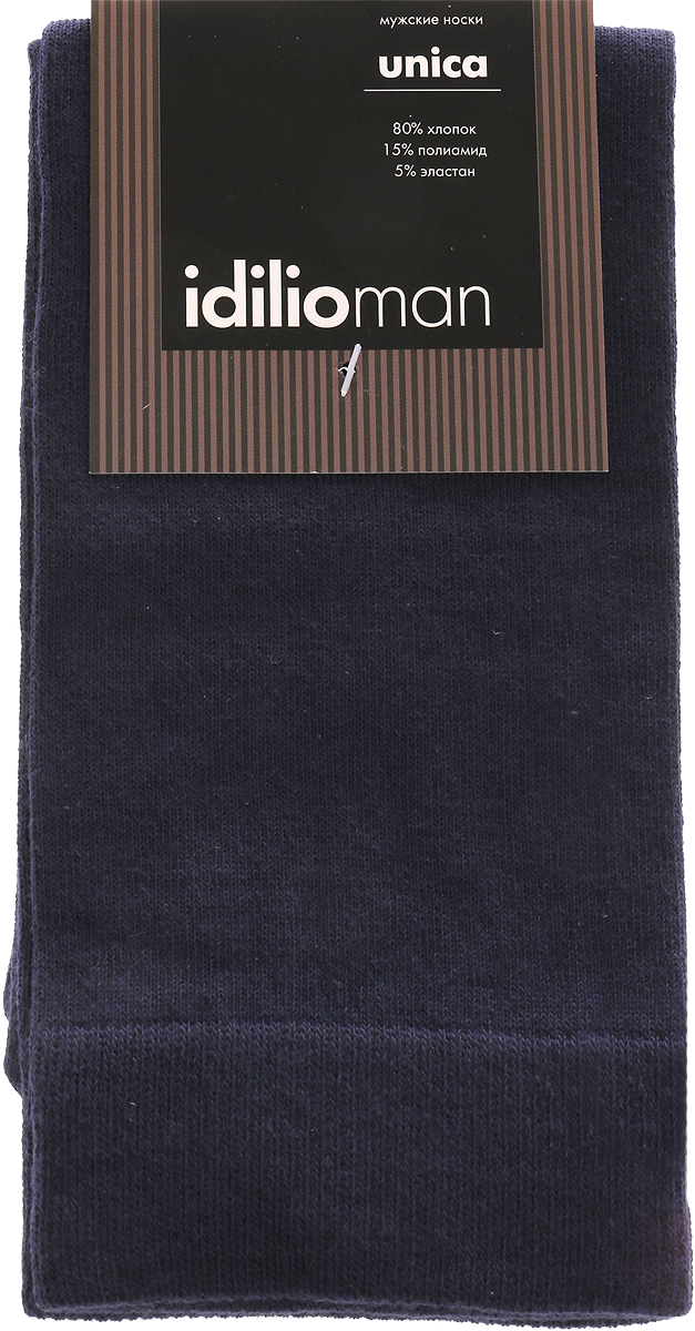Носки мужские Idilio, цвет: темно-синий. SM 01. Размер универсальный