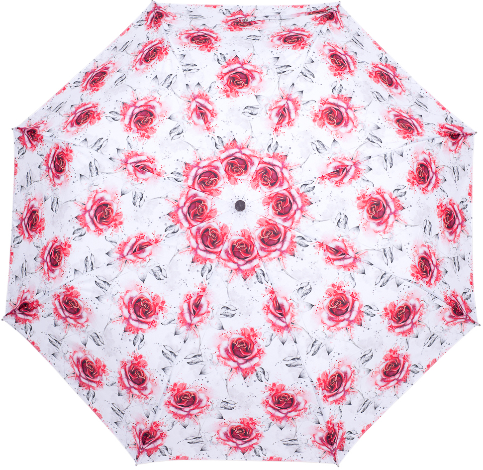 Зонт женский Nuages, автомат, 3 сложения, цвет: белый. NZ2254/1mini