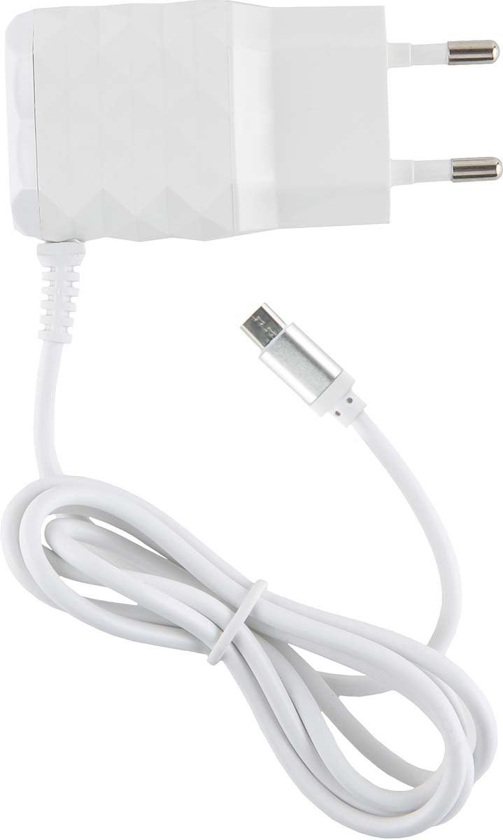 Red Line NC-2.1AC, White 2 USB+micro USB сетевое зарядное устройство