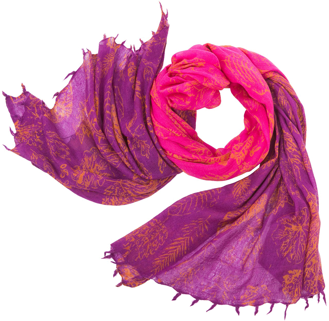 Палантин женский Michel Katana, цвет: розовый, фиолетовый. W-PIСASO/QUATRE. Размер 100 x 200 см