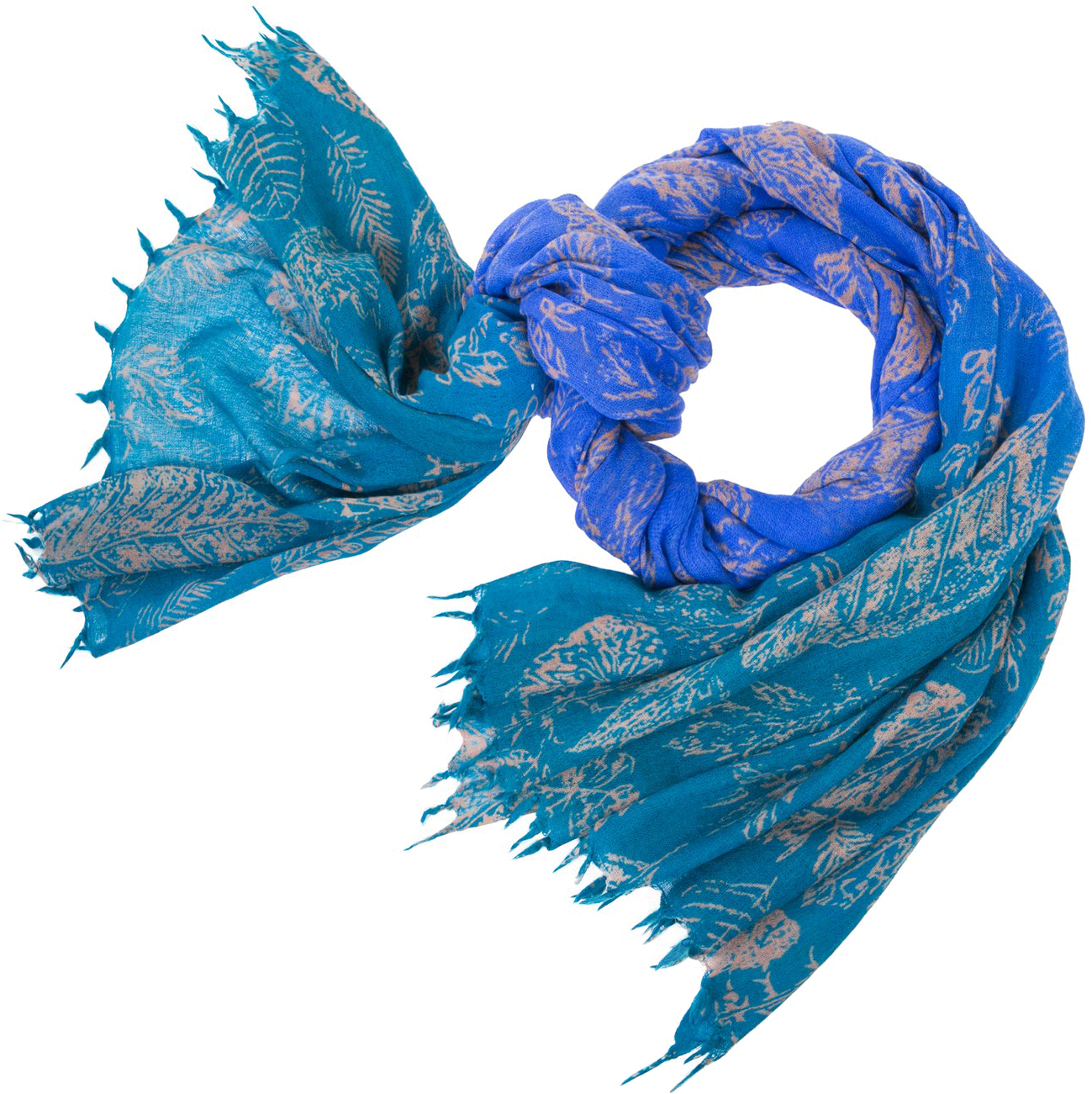 Палантин женский Michel Katana, цвет: синий. W-PIСASO/DEUX. Размер 100 x 200 см