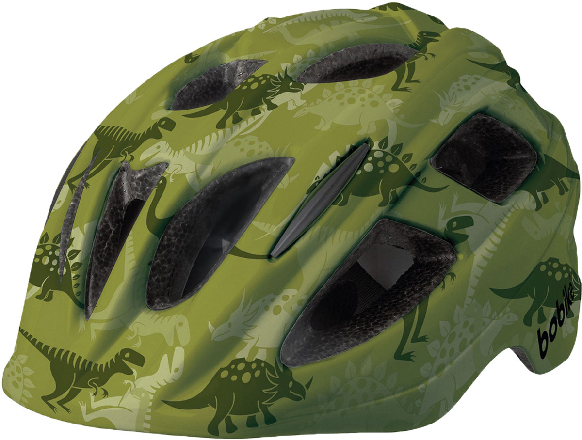 Шлем велосипедный Bobike "Plus Dino", детский, цвет: зеленый. Размер S (52-56 см)