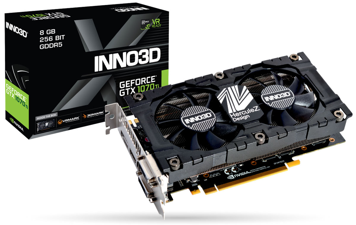 Inno3D GeForce GTX 1070Ti X2 V2 8GB видеокарта (N107T-2SDN-P5DS)