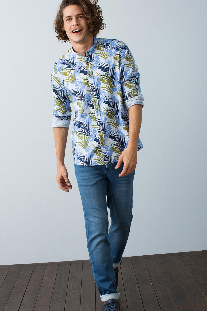 Рубашка мужская U.S. Polo Assn., цвет: голубой. G081SZ0040ALAN_VR036. Размер XL (52) рубашка мужская santa barbara polo