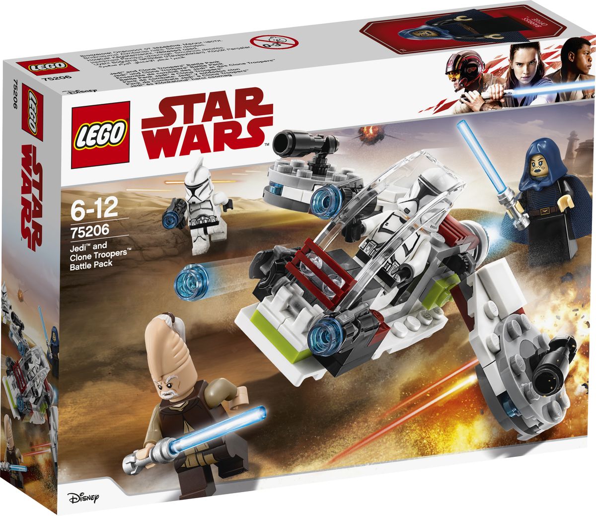 LEGO Star Wars Конструктор Боевой набор джедаев и клонов-пехотинцев