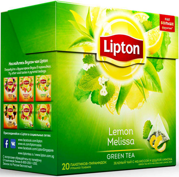 Lipton Lemon Melissa Green Tea зеленый чай в пирамидках с листочками лимонной мяты 20 шт lipton lemon melissa green tea зеленый чай в пирамидках с листочками лимонной мяты 20 шт