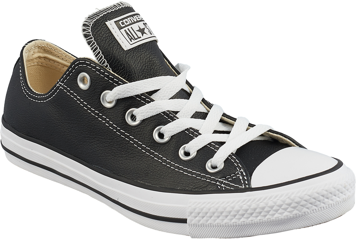 Кеды Converse Chuck Taylor All Star Leather, цвет: черный. 132174. Размер 4,5 (37)