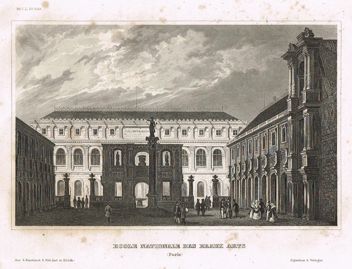 Национальная высшая школа изящных искусств в Париже (Ecole nationale des Beaux-Arts (Paris)). Гравюра, офорт. Германия, 1840-1850 гг