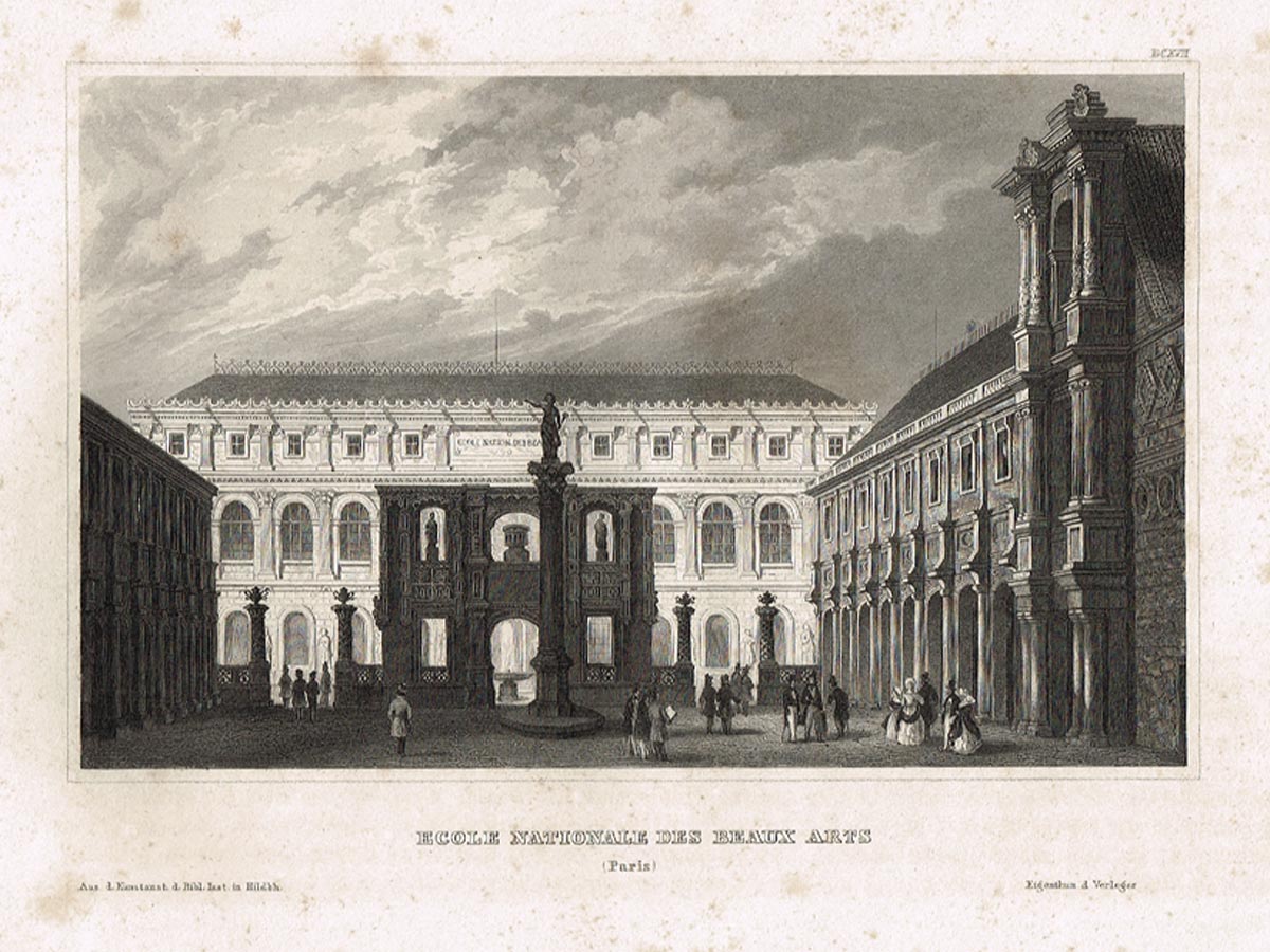 Парижская национальная высшая школа изящных искусств (Ecole nationale des Beaux-Arts (Paris)). Гравюра, офорт. Германия, 1840-1850 гг