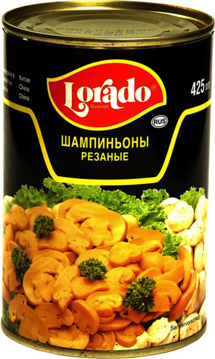 где купить Lorado Шампиньоны резаные, 425 мл по лучшей цене
