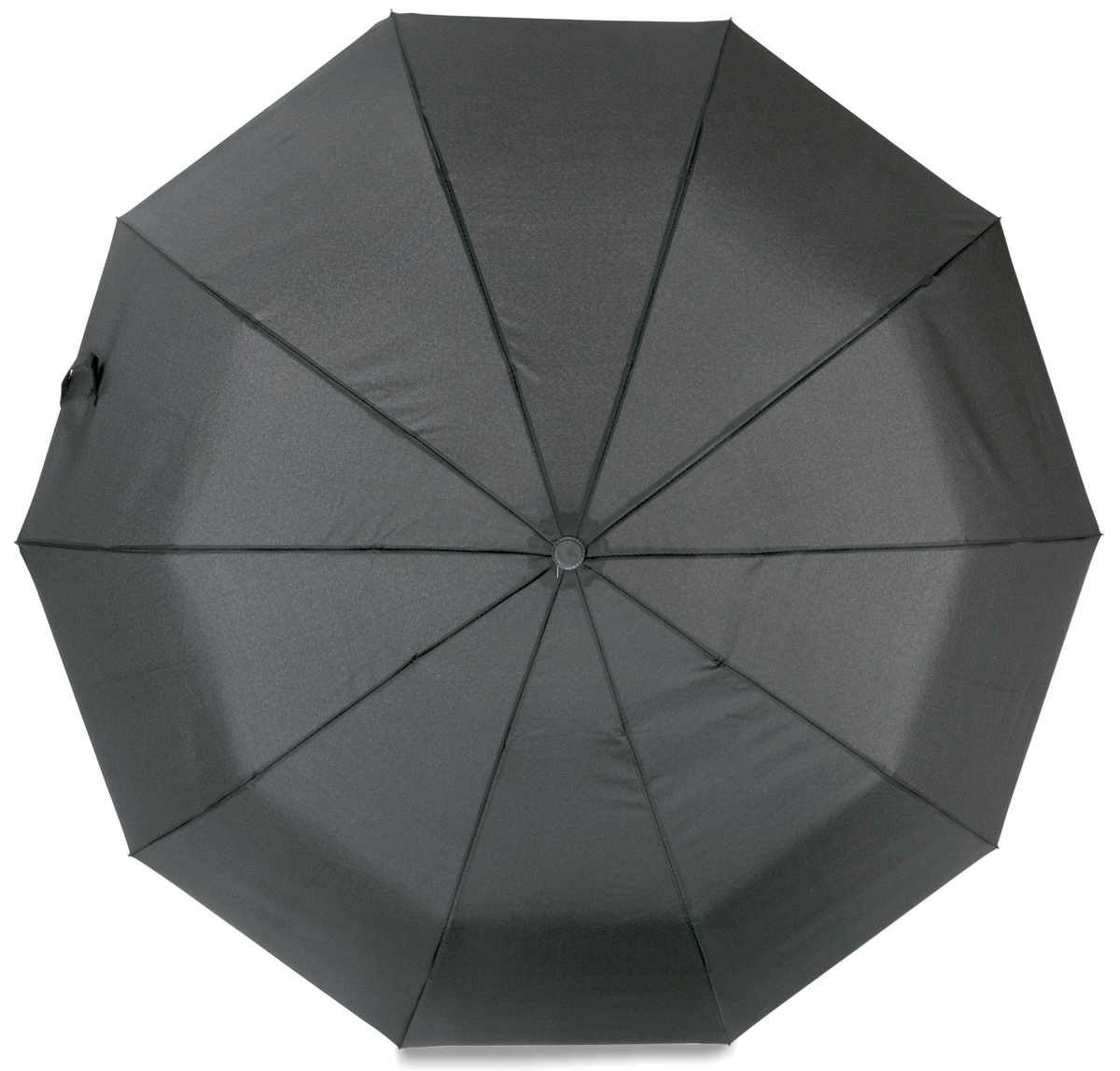 Зонт Baudet, полуавтомат, 3 сложения, цвет: черный. 3074-1