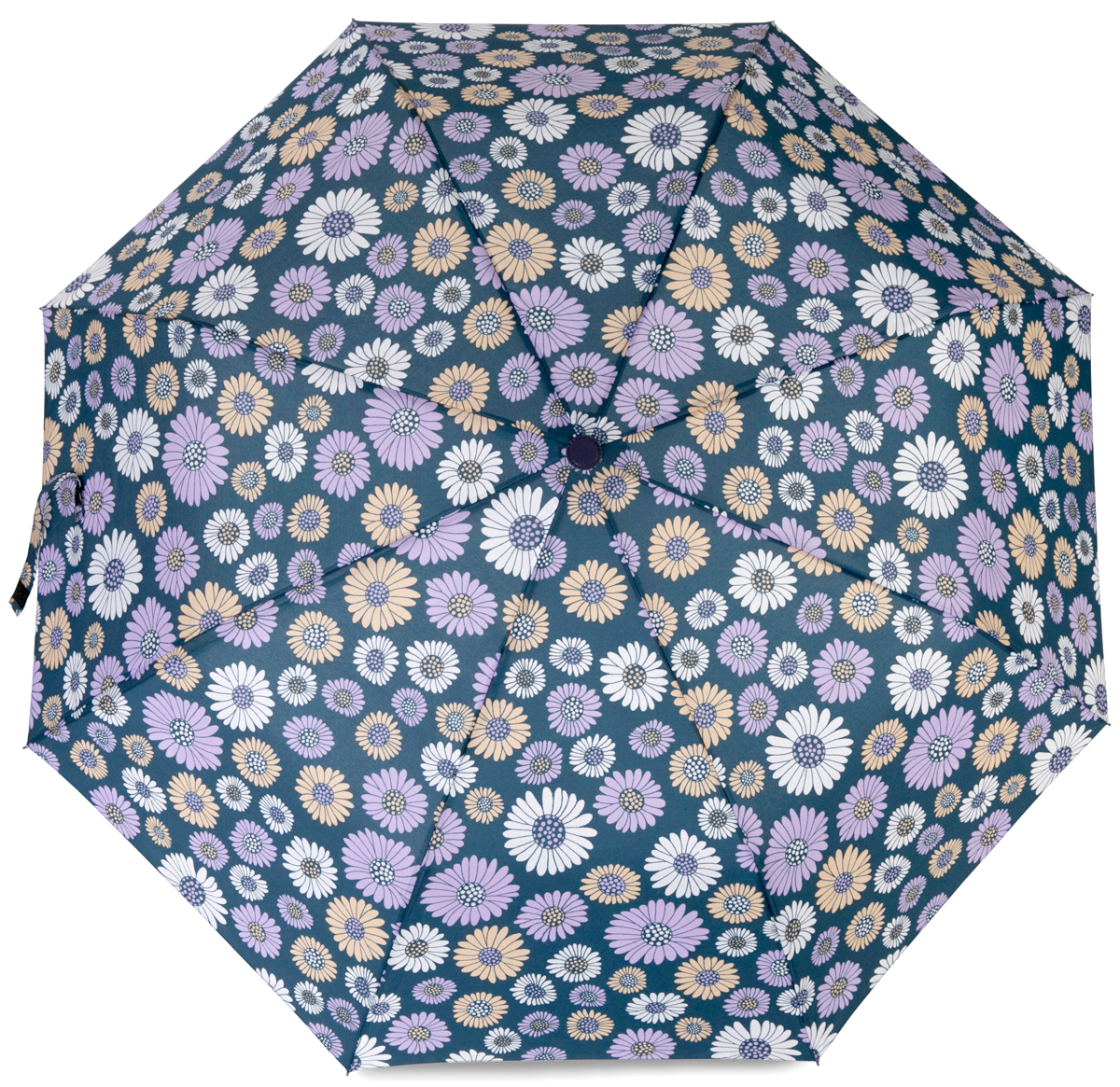 Зонт женский Baudet, полуавтомат, 3 сложения, цвет: темно-синий. 10598-4