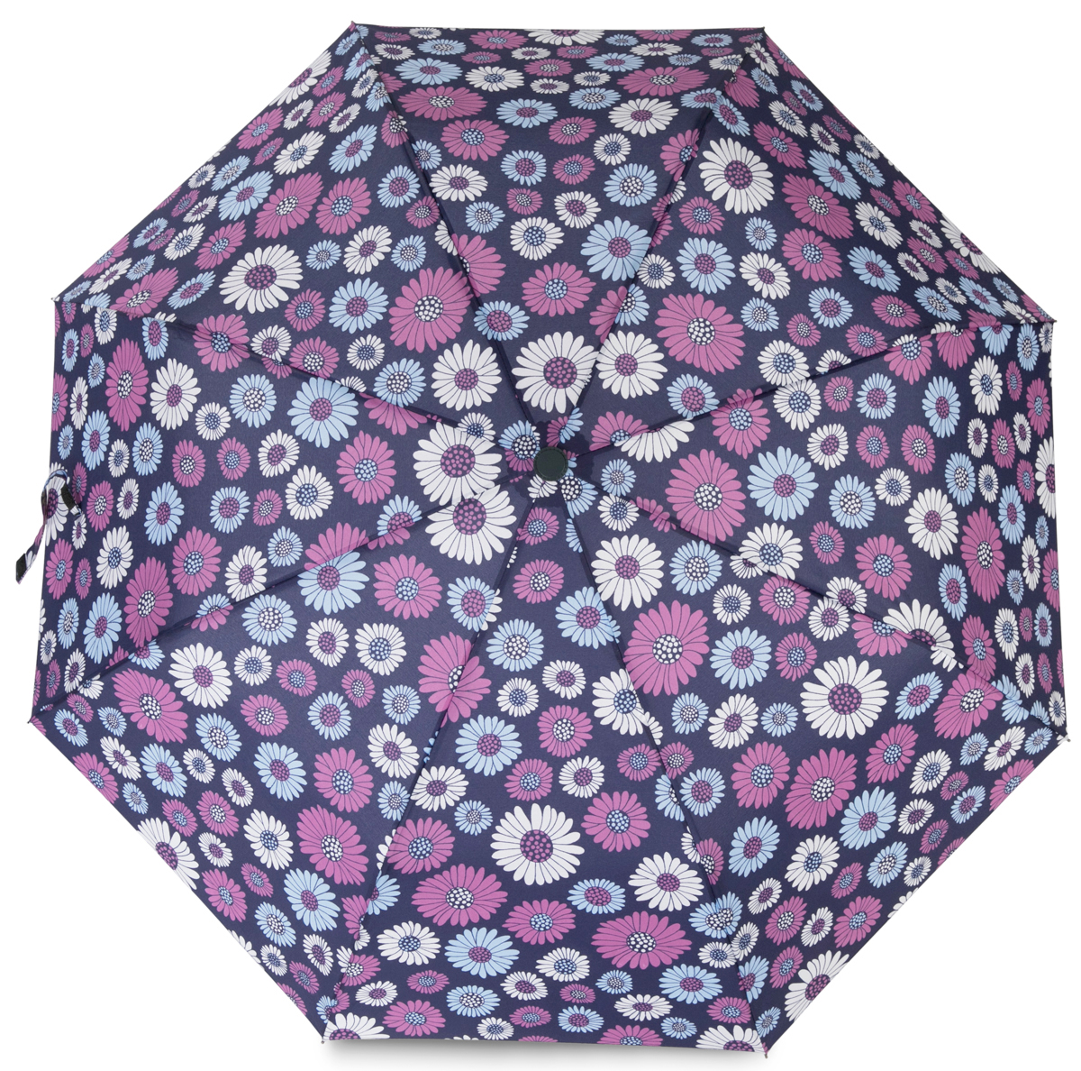 Зонт женский Baudet, полуавтомат, 3 сложения, цвет: темно-фиолетовый. 10598-4