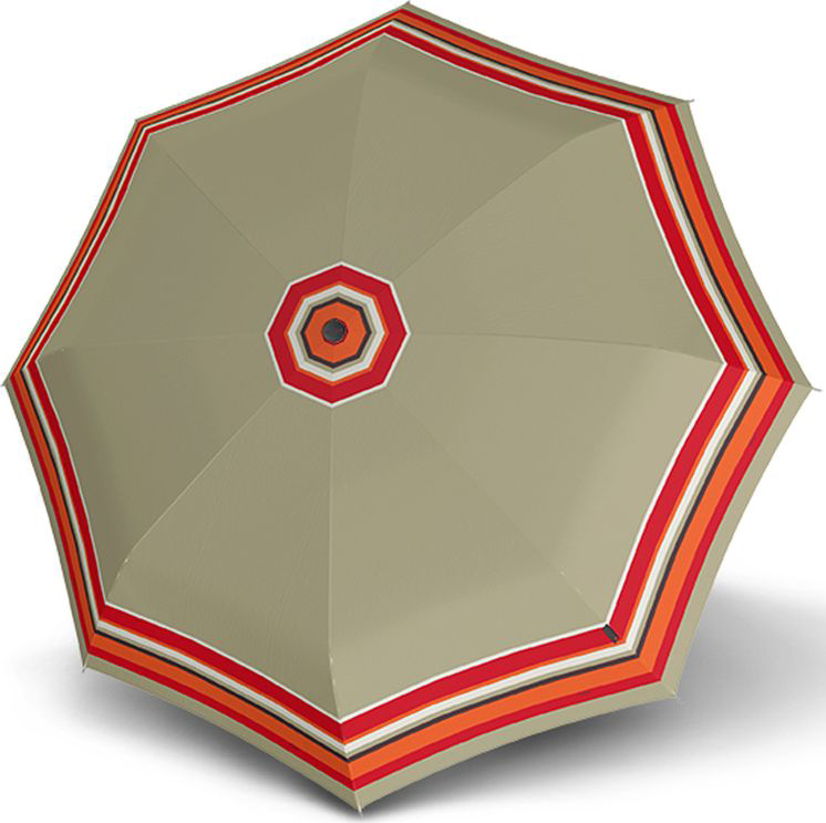 Зонт женский Knirps, автомат, 3 сложения, цвет: бежевый. 9532004102