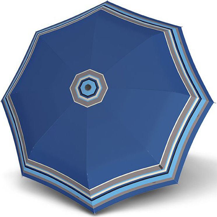 Зонт женский Knirps, автомат, 3 сложения, цвет: голубой. 9532004104