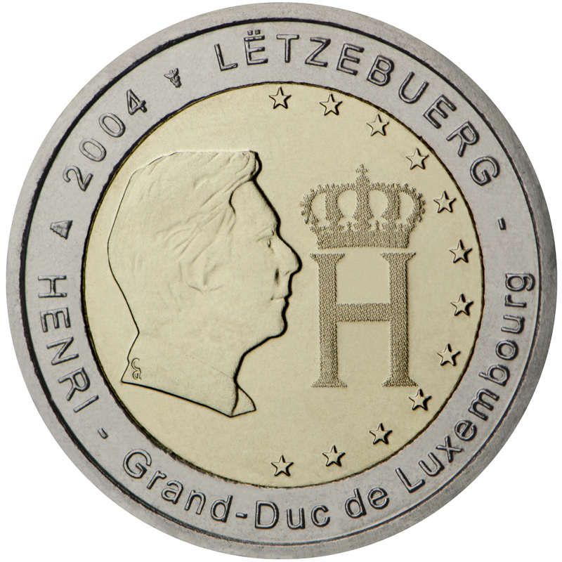 Монета номиналом 2 евро 2004 
