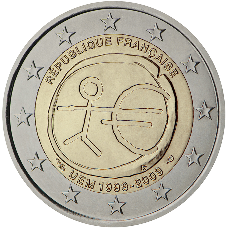 Монета номиналом 2 евро 2009 