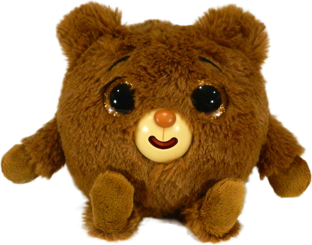1TOY Мягкая озвученная игрушка Дразнюка-Zoo Медвежонок 13 см
