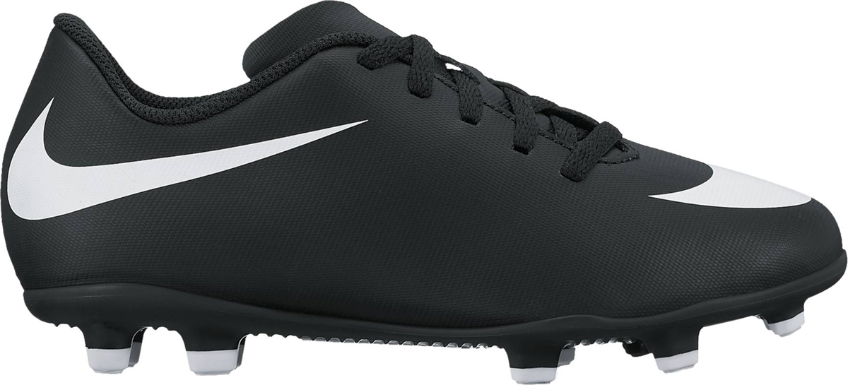 Бутсы для мальчика Nike JrBravata Ii Fg, цвет: черный. 844442-001. Размер 6Y (37,5)