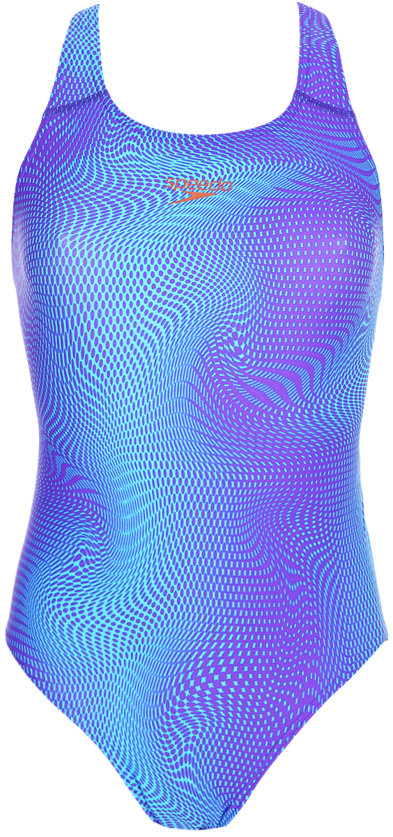 Купальник слитный Speedo ALV PBCK 2 AF, цвет: фиолетовый, голубой. 8-061879357-9357. Размер 36 (46/48)