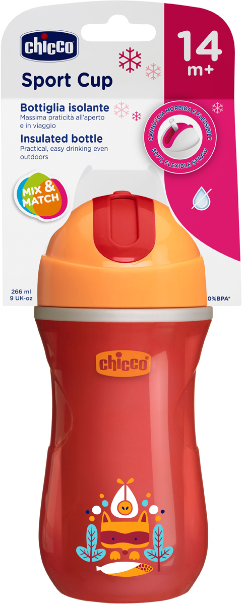 Chicco Чашка-поильник Easy Cup от 14 месяцев цвет красный