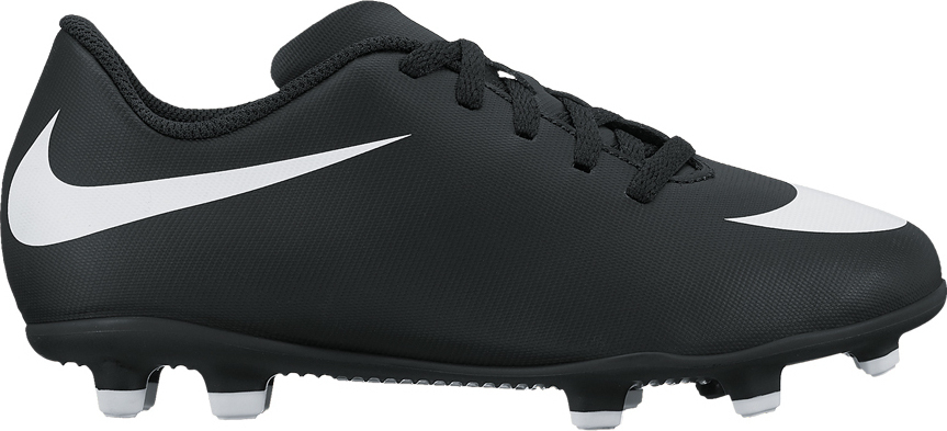 Бутсы для мальчика Nike JrBravata Ii Fg, цвет: черный. 844442-001. Размер 1,5Y (32)