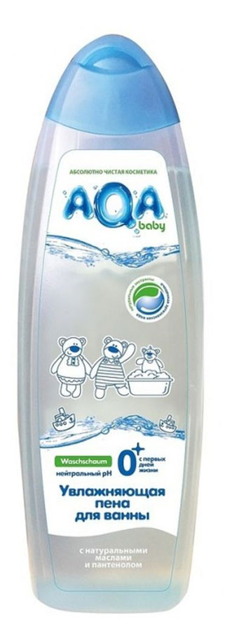 AQA baby Увлажняющая пена для ванны с маслами для сухой и чувствительной кожи 500 мл