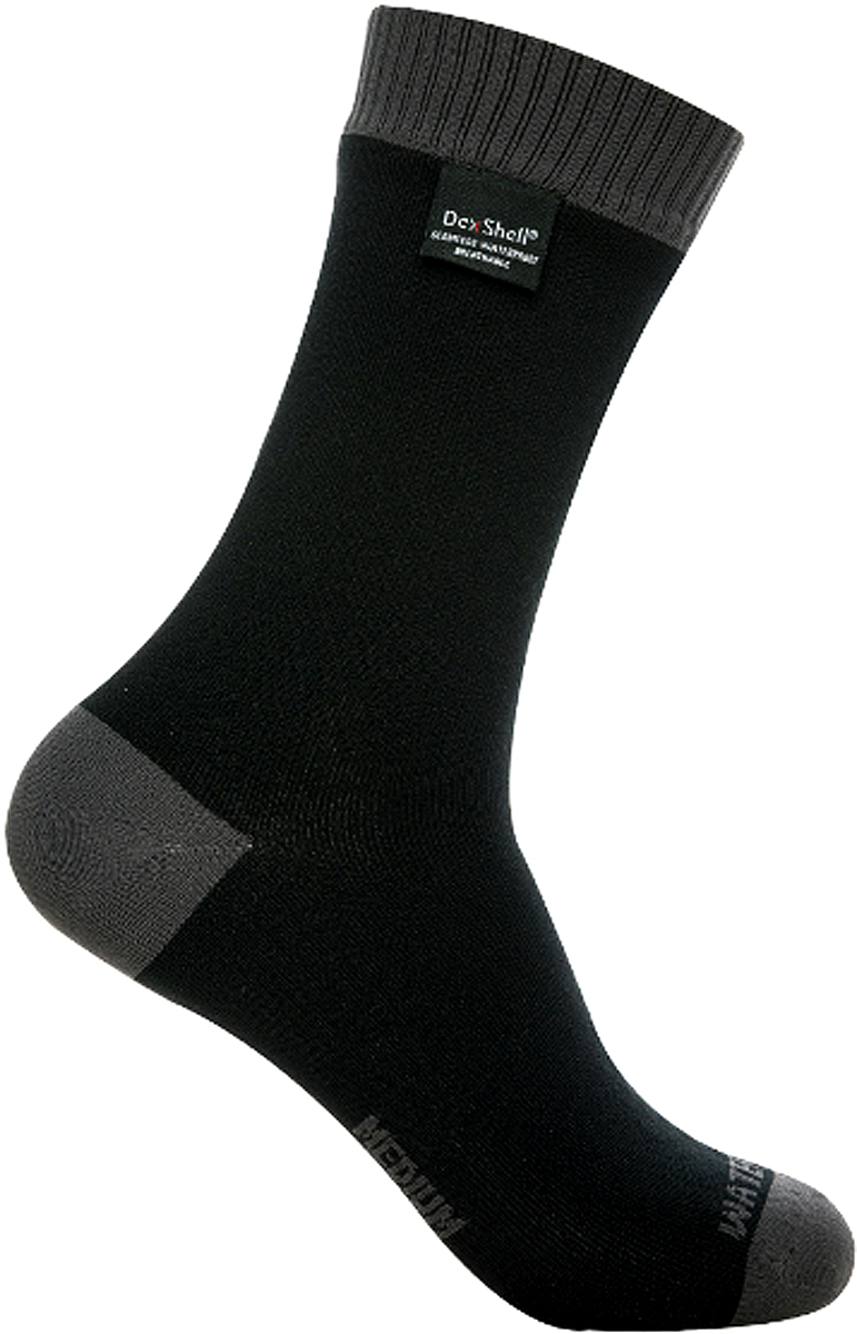 Носки водонепроницаемые Dexshell, цвет: черный, серый. DS638. Размер M (39/42)