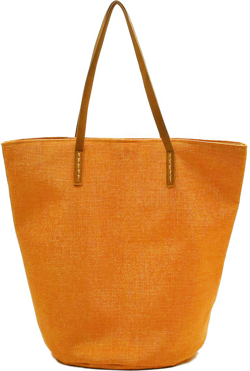 Сумка пляжная женская Venera, цвет: оранжевый, коричневый. 1200210-1