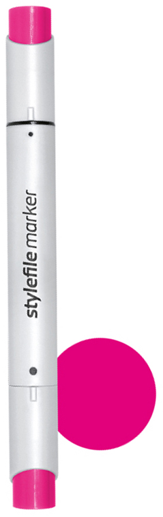 Stylefile Маркер двухсторонний Brush цвет: 458 красновато-фиолетовый яркий