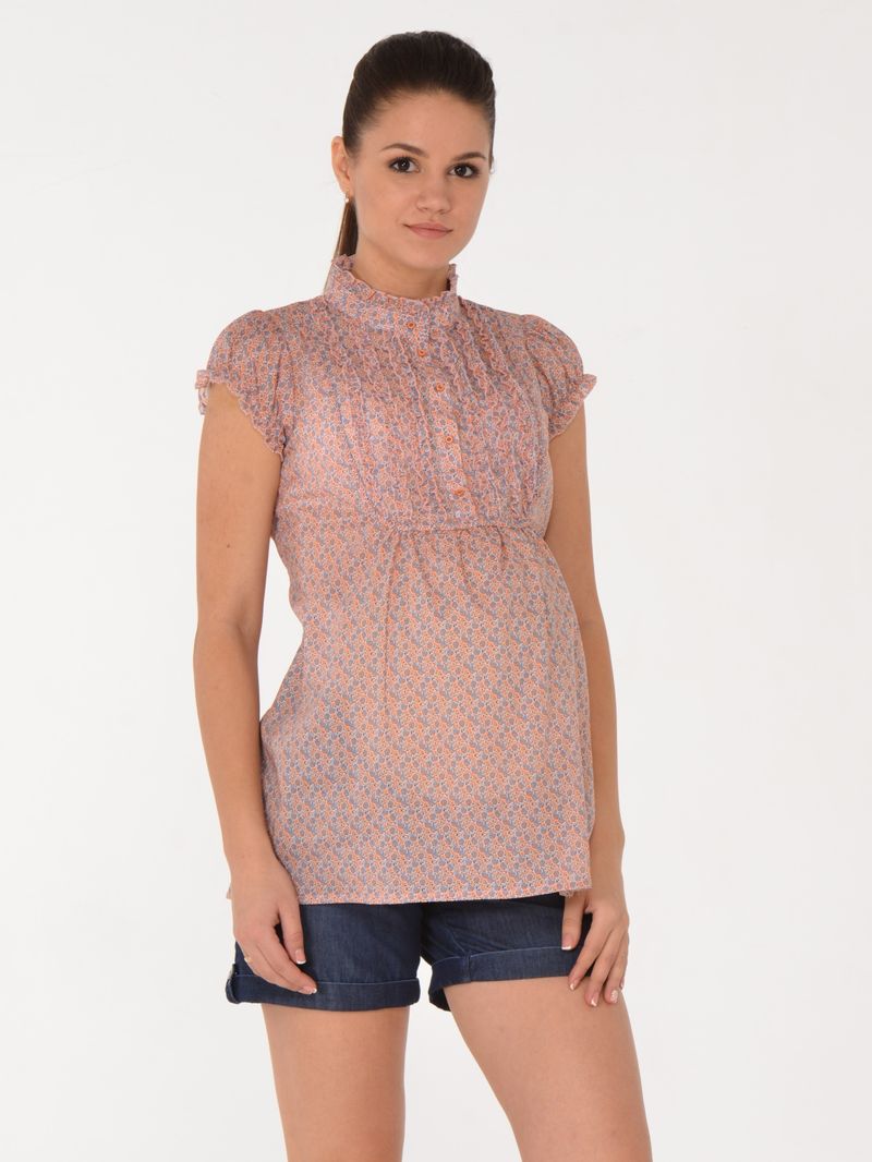 Блузка для беременных BuduMamoy, цвет: бежевый. RI BL 1451 TL 651. Размер 44