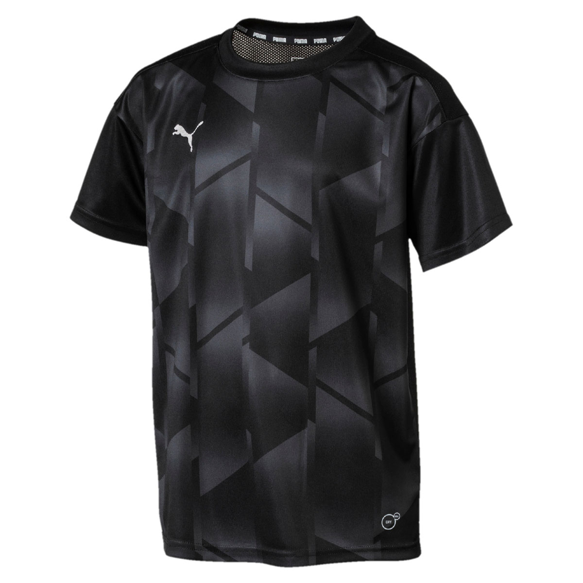 Футболка для мальчика Puma ftblNXT Graphic Tee Jr, цвет: черный, темно-серый. 655758017. Размер 128