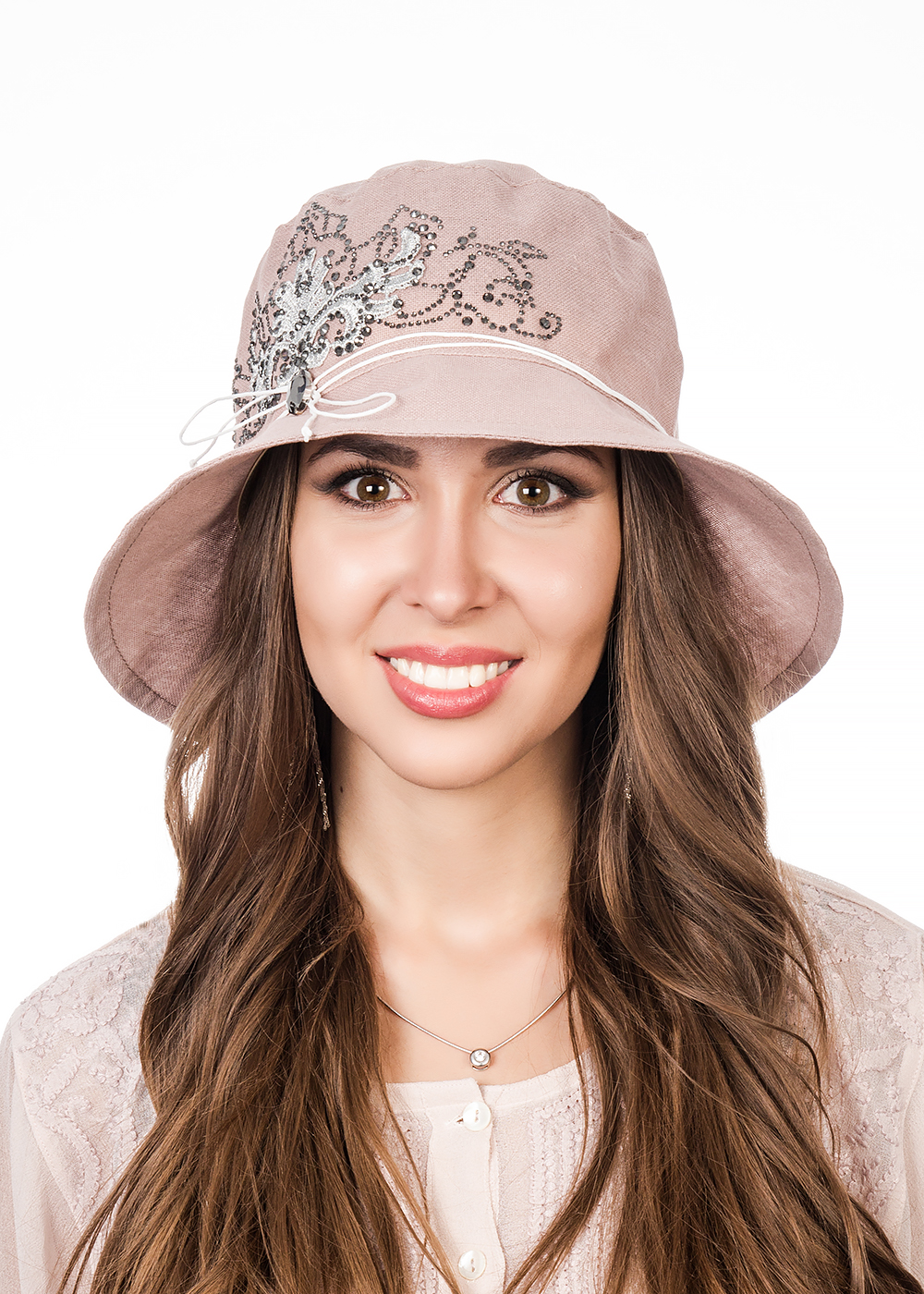 Шляпа женская Level Pro Кристина, цвет: бежевый. 403600. Размер 56/58