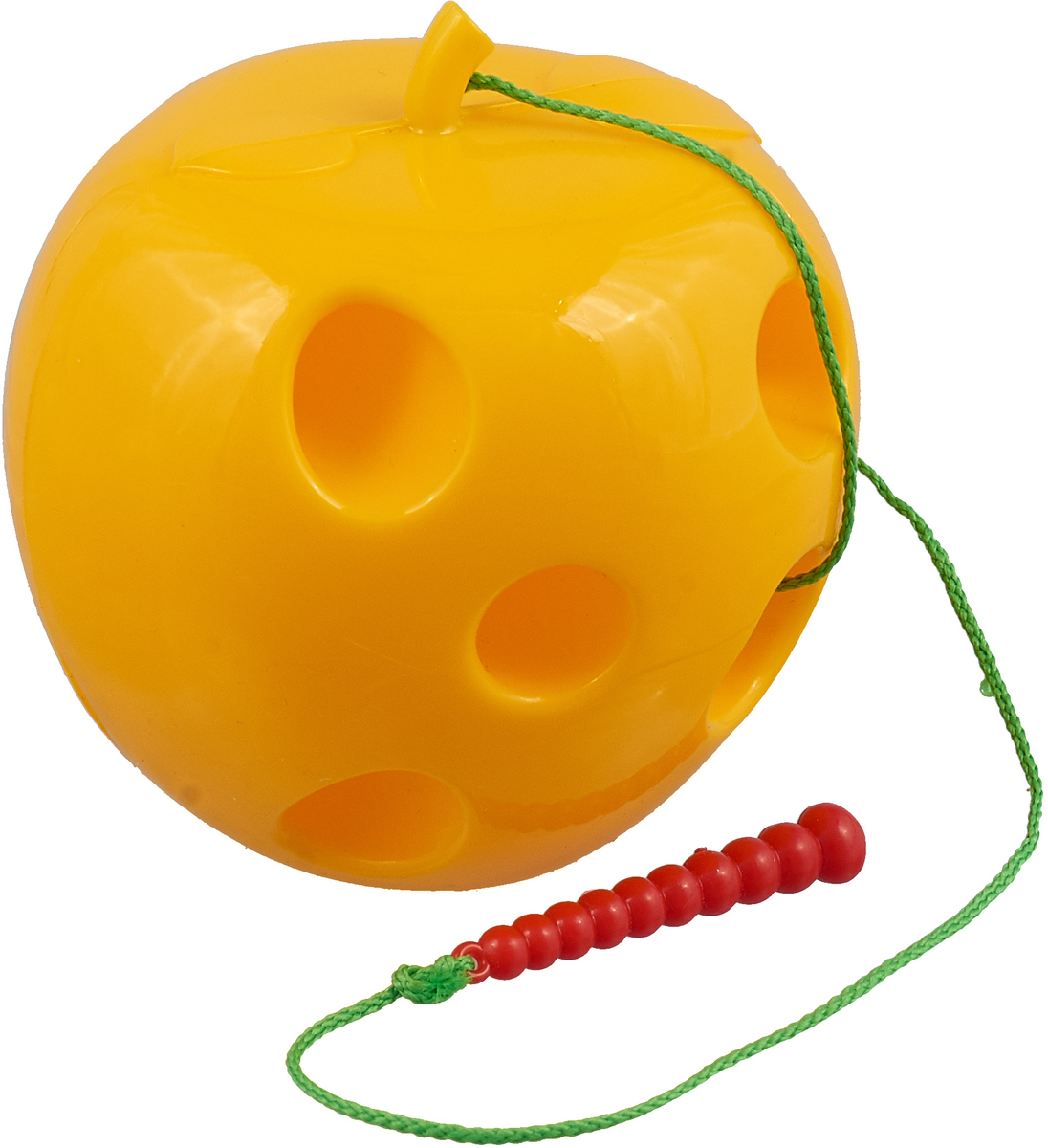 Пластмастер Игра-шнуровка Яблоко цвет желтый