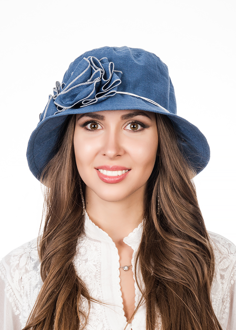 Шляпа женская Level Pro Аурелия, цвет: синий. 403282. Размер 56/58