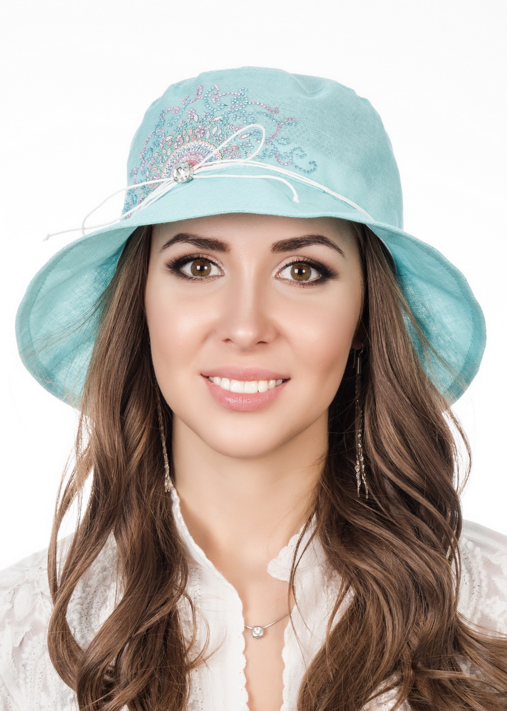 Шляпа женская Level Pro Ариана, цвет: голубой. 403212. Размер 56/58