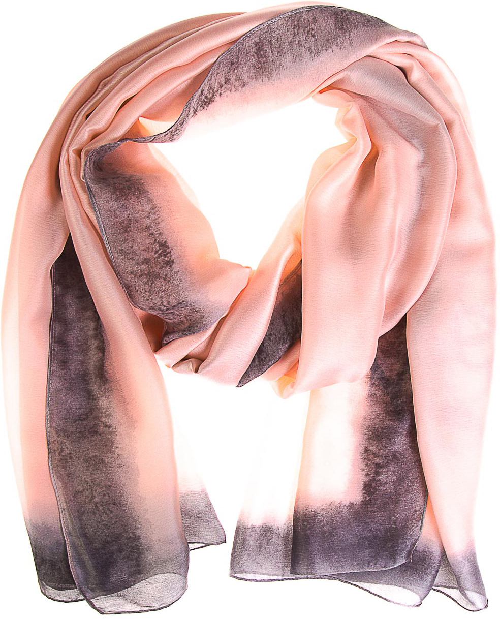 Палантин женский Vita Pelle, цвет: розовый, серый. K02P2630. Размер 180 х 90 см
