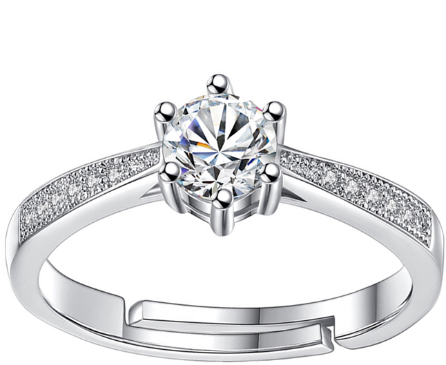 Кольцо женское Ice&High, цвет: серебряный, белый. ZR888386