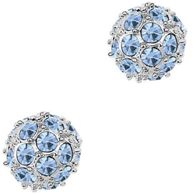 Серьги женские Ice&High, цвет: серебряный, голубой. ZS888530B
