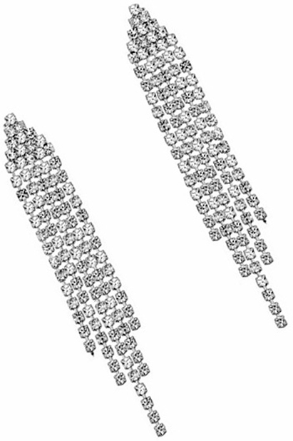 Серьги женские Ice&High, цвет: серебряный, белый. ZS888583R