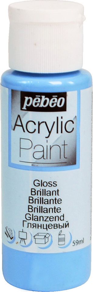 Pebeo Краска акриловая Acrylic Paint глянцевая цвет 097851 синий лавандовый 59 мл